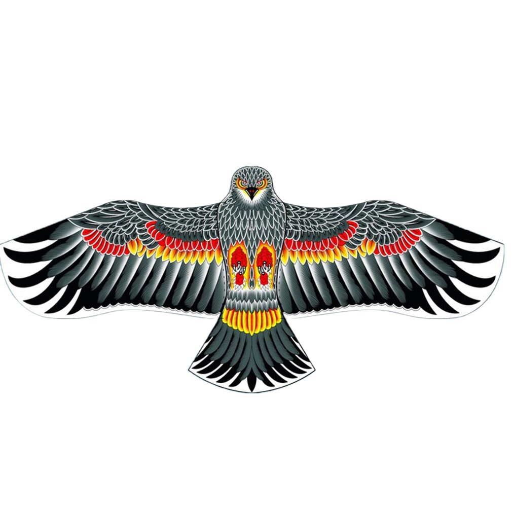 1.1m/1.2m aigle cerf-volant Polyester fibre de verre tige fait à la main Triangle cerf-volant étanche à la pluie soie étanche jouets de plein air jardin tissu jouets