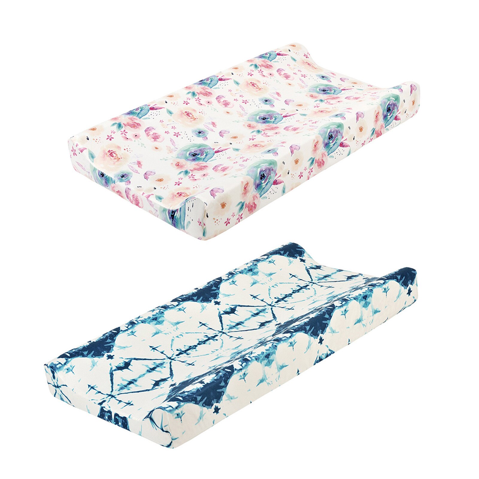 2Pcs Baby Veranderende Tafel Baby Kwekerij Luier Veranderende Pad Soft Cotton Blend Cover Veranderende Tafel Cover Funda Cambiador Ajustable: F