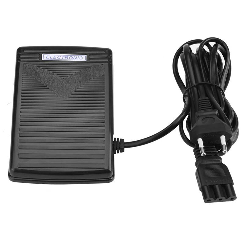 Elektronische voetbesturing naaimachine, voetpedaal voor naaimachine, 200 V tot 240 V 2,5 A naaimachine-voetpedaal met netsnoer, naaimachineaccessoires voor Singer-naaimachine