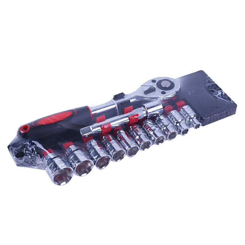 12 Pieces Ratchet Torque Wrench Set Hexagon Socket Wrench Combination 1/4 3/8 1/2 Car Repair Wrench Tool Quick Wrench