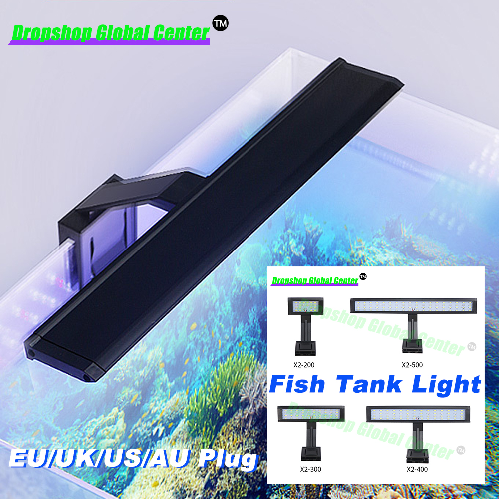 Aquarium Beleuchtung 5W/7W/9W/12W LED Aquarium Licht Ultra-dünne Anlage Wachstum Clip Licht Aquarium Beleuchtung Aquarium Zubehör