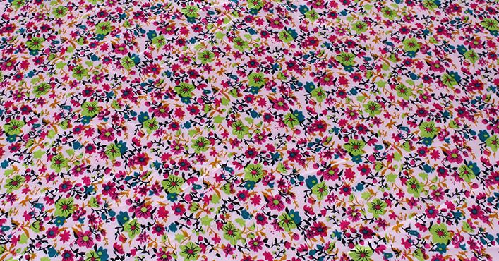 Tissu satiné 100% Polyester à imprimé floral, doux et brillant, pour doublure de robe et de chemise à la: Pattern 5