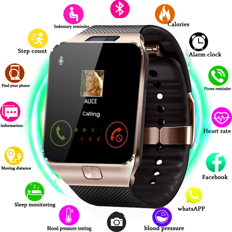 Digital Men Watch Smart Watch Men for Women Clock Android Bluetooth Clock with Call Music Photography SIM T Card Smart Watch