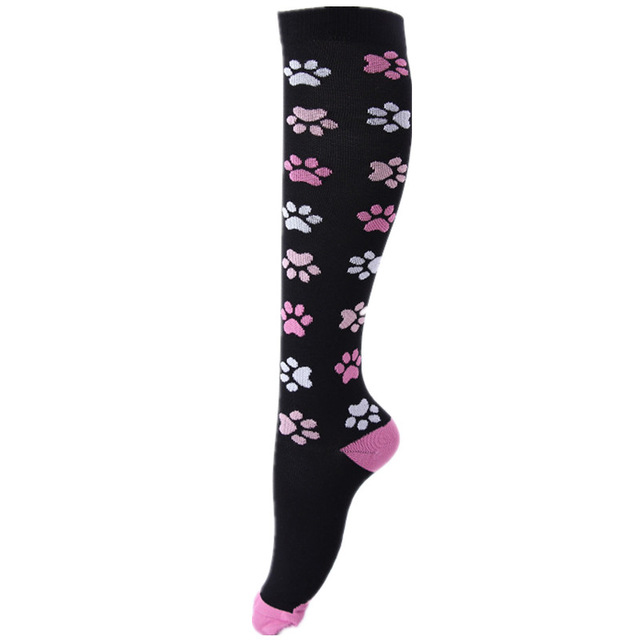 unisex Sport Kompression Strümpfe Krampfadern Strumpf Bein Unterstützung Gezogen Muskel strecken Blut Bündelung Anti Müdigkeit Männer Socken: 2 / S/M