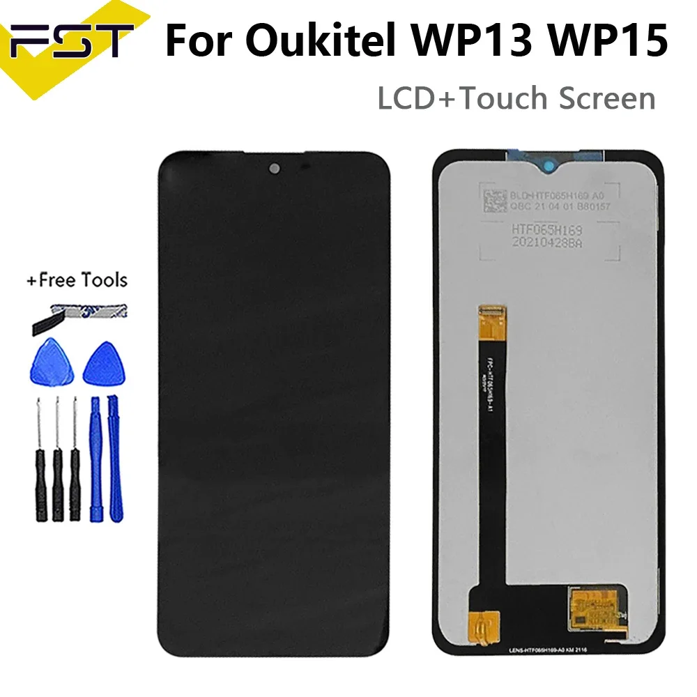Pantalla LCD Original Oukitel WP5 Pro, montaje de digitalizador con pantalla táctil para Oukitel WP21 WP7 WP8 WP26 WP13 WP15 WP12 WP28 WP19