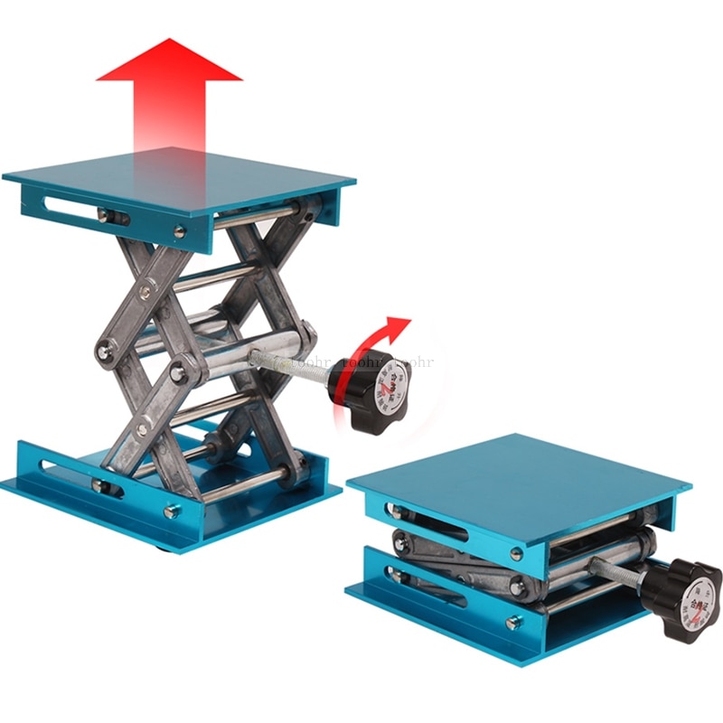 Lab jack rustfrit stål laboratorium saks jack lift bord platform oxid lab lift platform stå