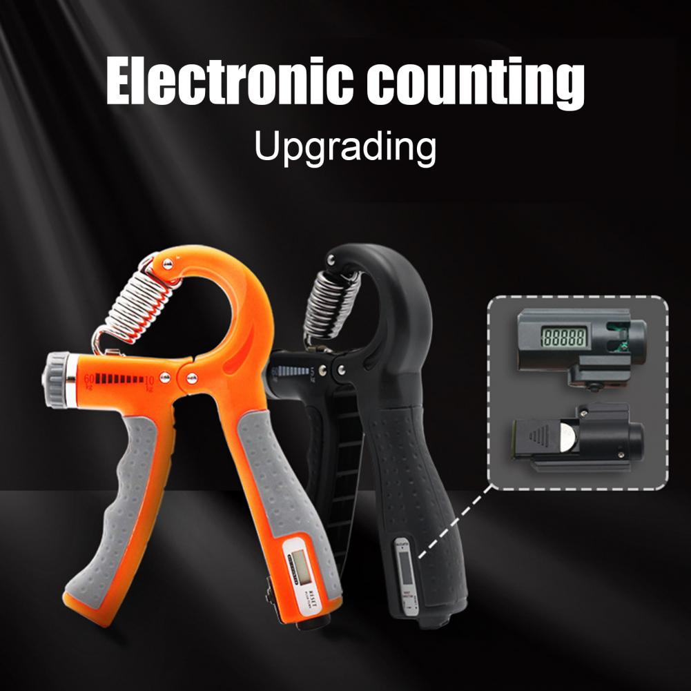 Adjustable Hand Grip with Counter Strengthener Black Finger Gym Muscle Fitness Training Wrist Gripper Hand Exerciser