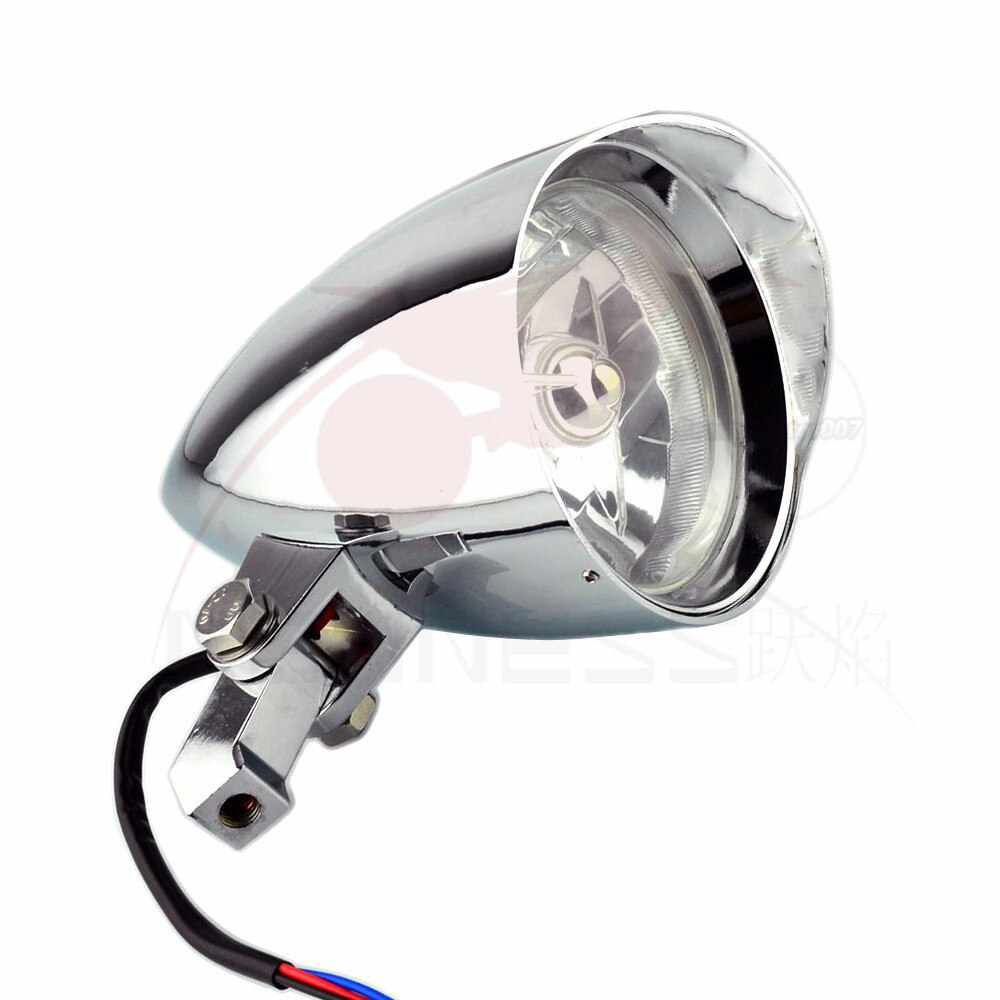 Motorcycle Aluminum Tri Bar 4.5&quot; Bullet Headlight Lamp For Harley Sportster XL Dyna Softail FXR FXST Chopper Bobber Custom