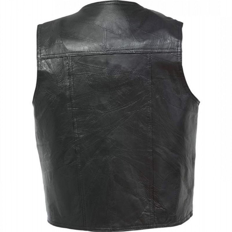 Primavera otoño hombres sin mangas con cuello en V chalecos de cuero de una sola botonadura recta Casual de talla grande 5XL hombre chaleco a prueba de viento