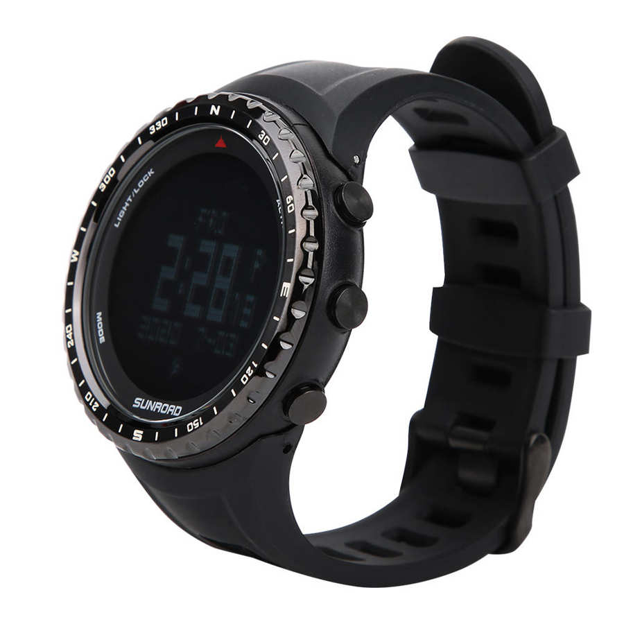 Sunroad Horloge Kompas Outdoor Sport Klimmen Backlight Horloge Waterdicht Stappenteller Kompas Hoogte Luchtdruk Temperatuur
