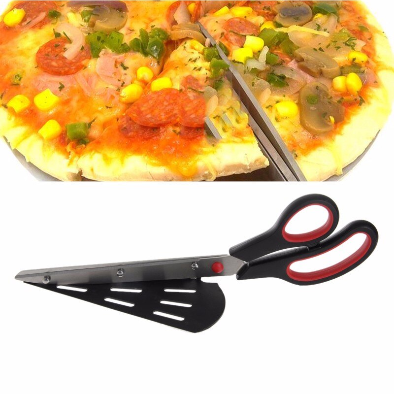 33.5 cm (13.1 '') Pizza schaar Pannenkoek Cutter Spatel Pie Dienen slice tool shear Restaurant Slicer Gebak Keuken