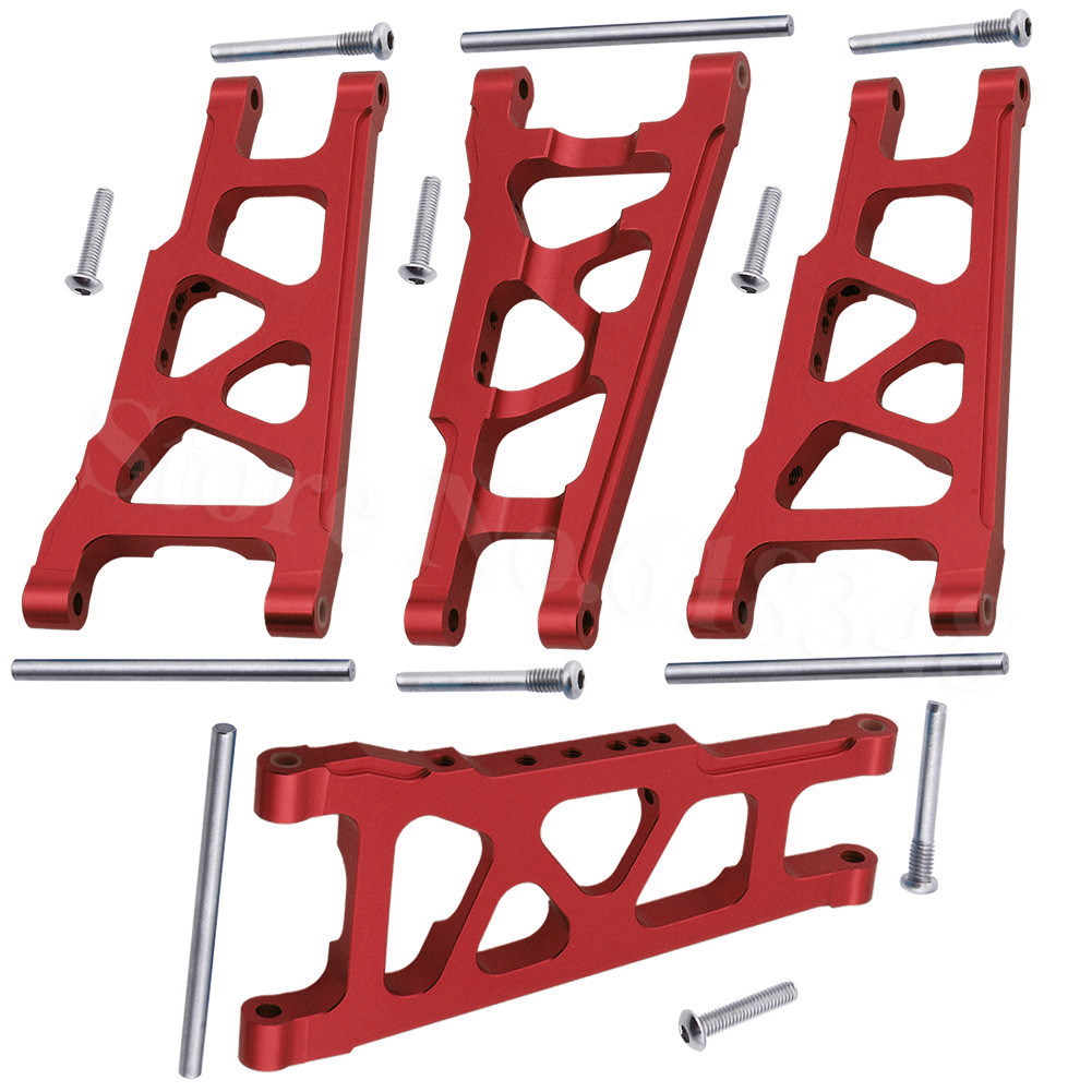 Voor & Achter Aluminium Draagarmen Vervanging van 3655x voor RC Traxxas 1/10 Slash 4x4 4WD Stampede 4x4 Rally XO-1 Optie