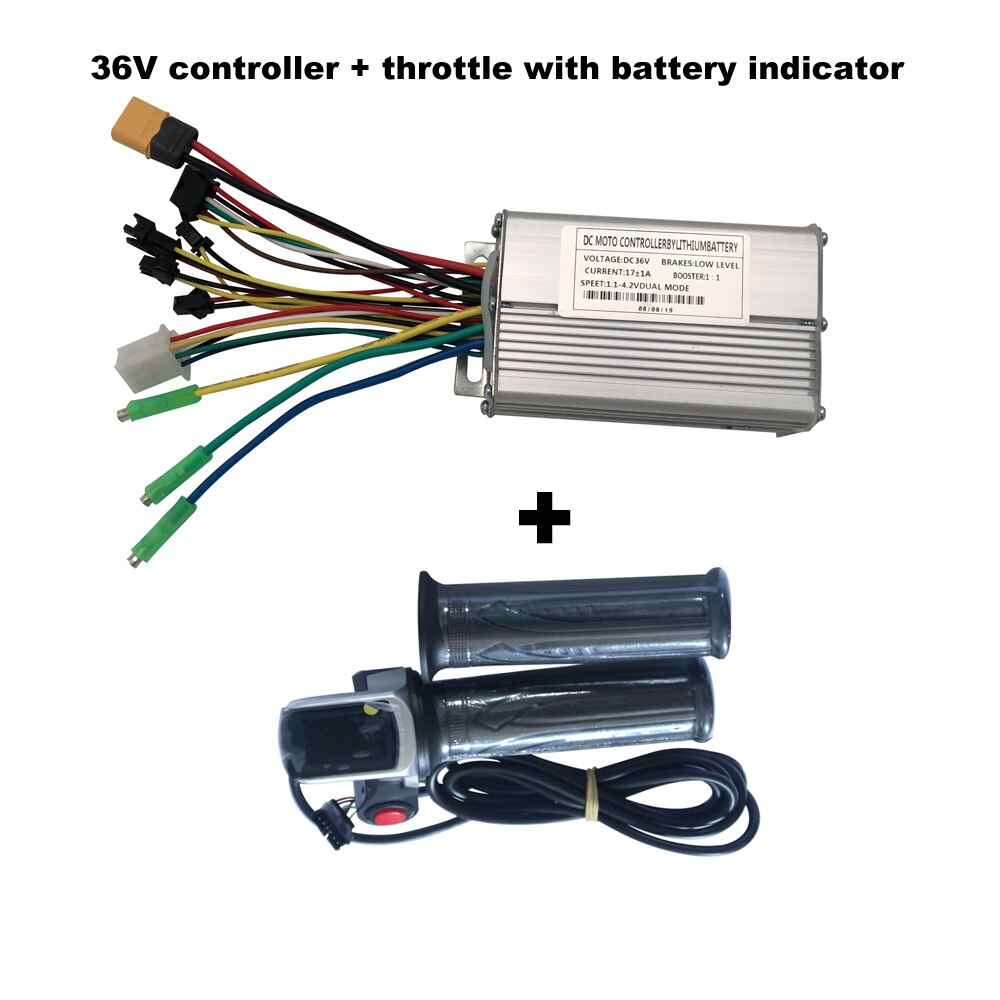 Elektrische Fiets 36V 250W/ 350W/ 500W Ebike Borstelloze Versnelling Modus Controller En Twist Throttle tonen Batterij Niveau