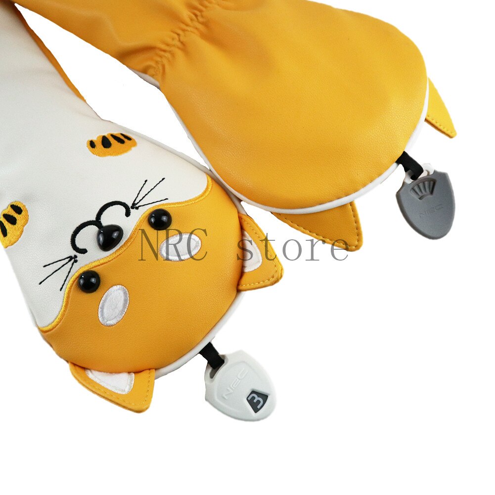 Nrc Golf Club Headcovers Driver Fairway Wood Hybrid Covers Set Mooie Akita Hond Cartoon Dier 460cc