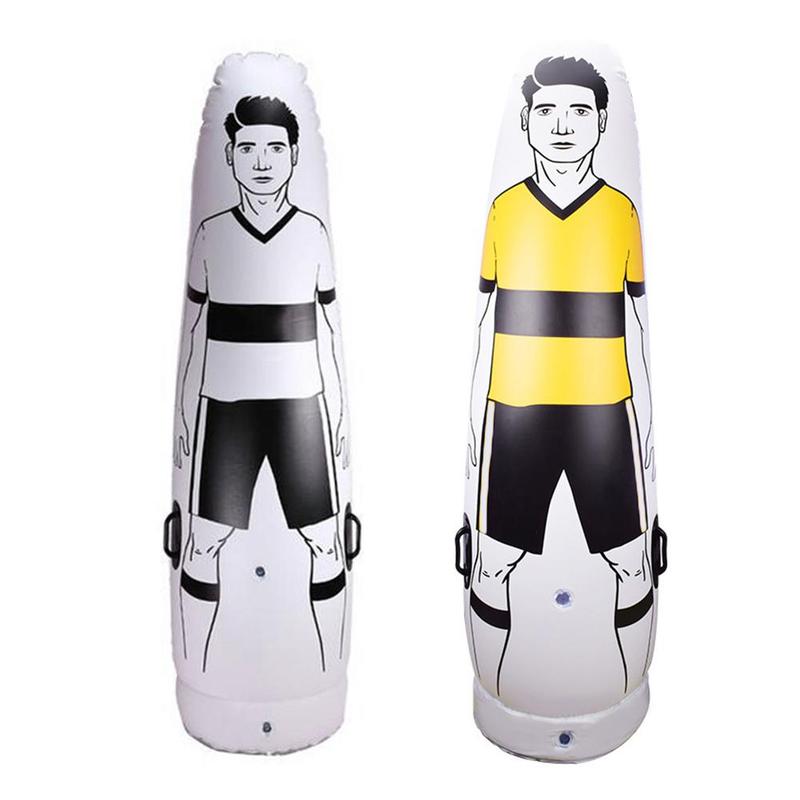 Portable Football Inflatable Column Human Wall Free Kick Positioning Training Equipment Football Simulation Water Injection and