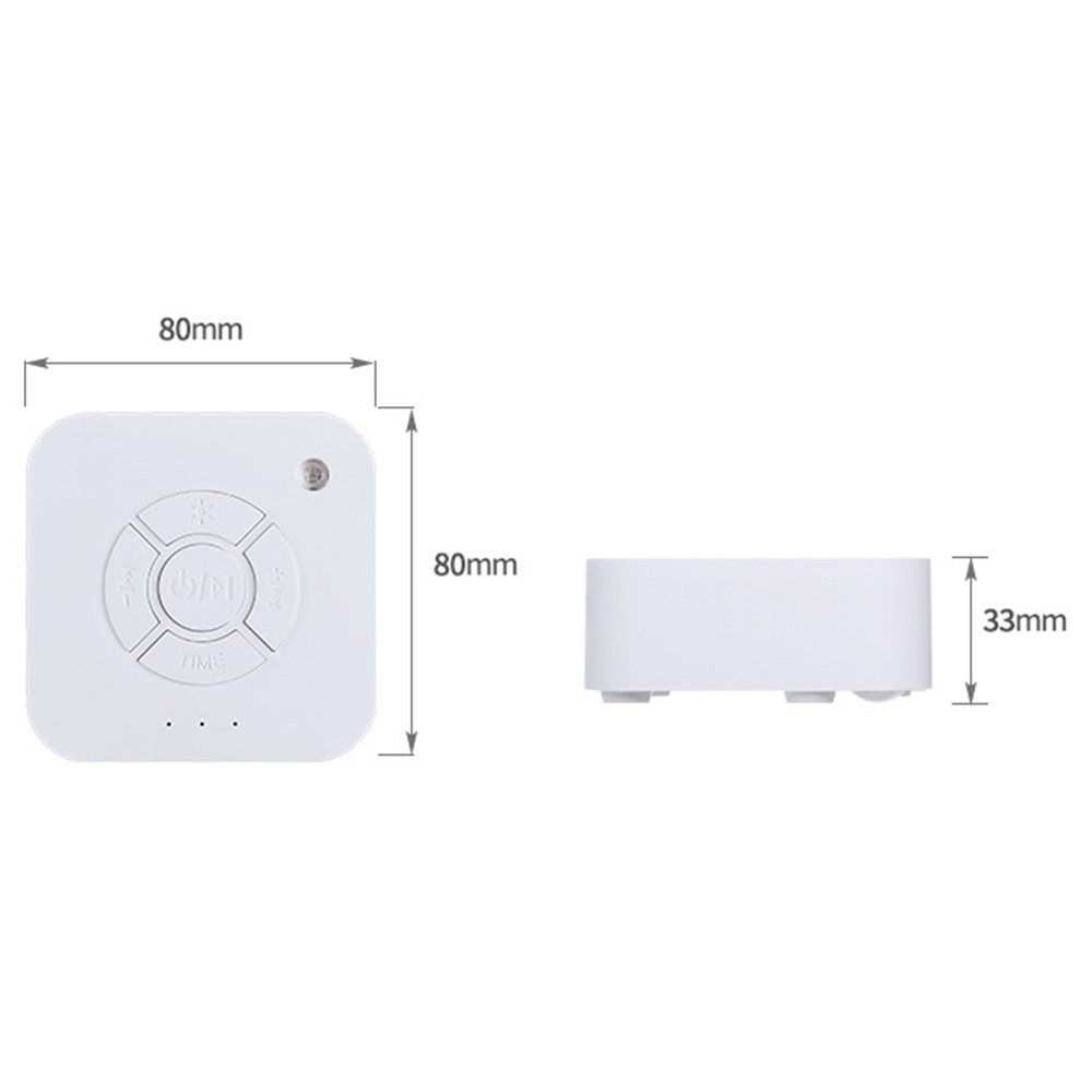 White Noise Machine Music Sleep Instrument Breathing Light USB Rechargeable Timed Shutdown Sleeping Relaxation for Baby Adults