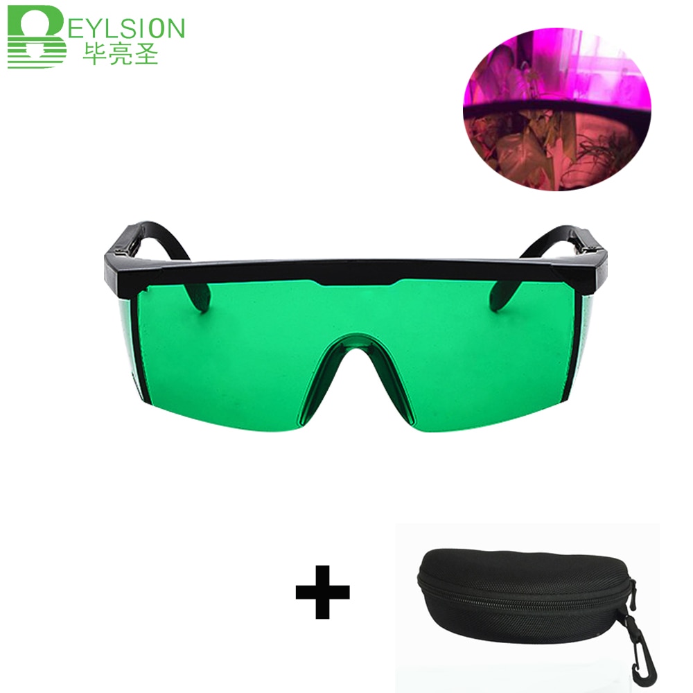 Beylsion led vokse lys briller uv polariserende beskyttelsesbriller til vokse telt kasse drivhus hydroponics planter lys øje beskytte briller