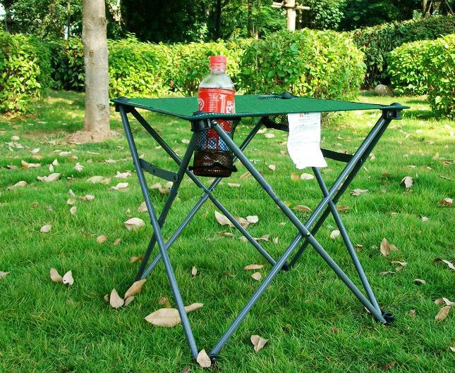 Multifunktionelt udendørs picnicbord bærbart klapbord bord strand camping fiskeri ekskursion rejse forsyninger