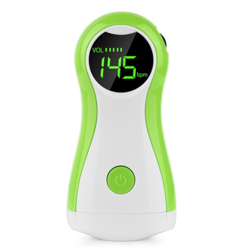 Mini Foetale Doppler Baby Ultrasound Geluid Hartslag Detector Monitor Prenatale Met Oortelefoon Foetale Doppler Stethoscoop: Green