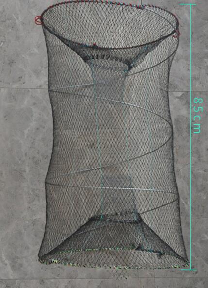 Trampa plegable de pesca de 4 tamaños, red para mantener el cangrejo, langosta, trampa para olla, Red de Anguila, gambas, cebo vivo: 50x85cm