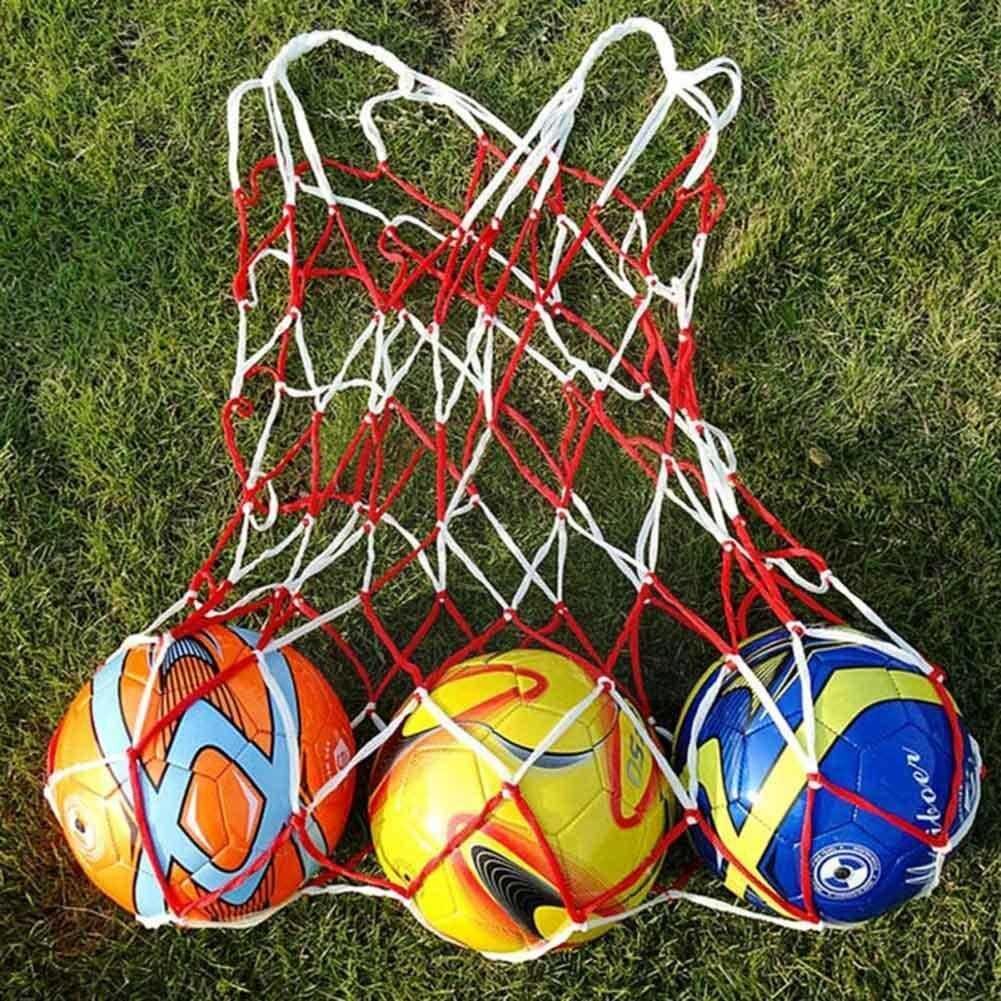 1 st utomhussportsnät fotbollsnät 10 bollar bärnätväska bärbar volleybollsportväska boll bollutrustning basketnät  c0 t 7