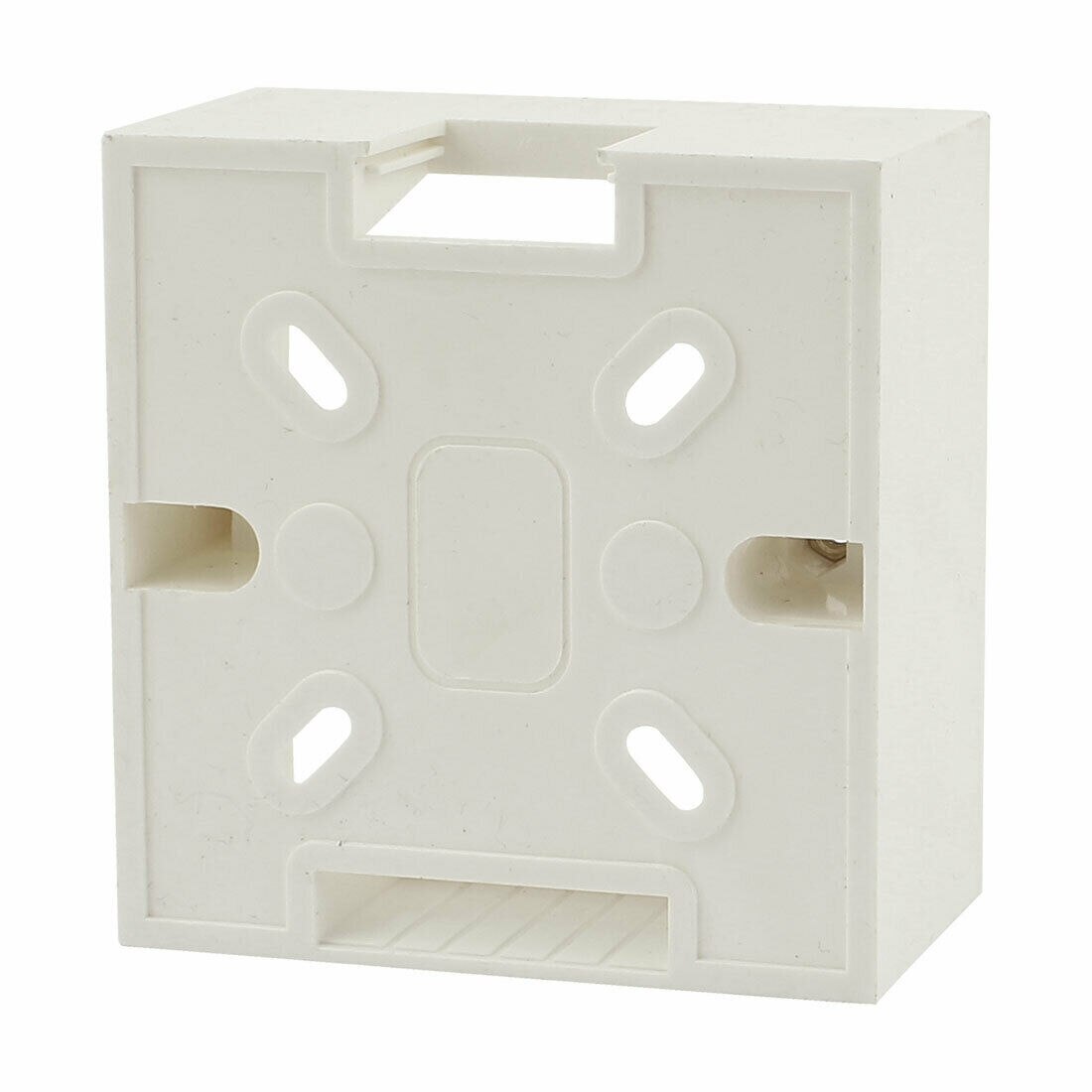 86mm x 86mm x 32mm White PVC Mount Back Box for Wall Socket