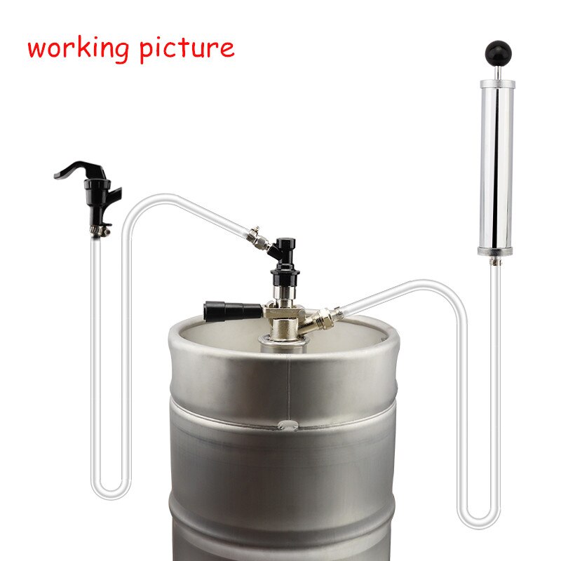 Beer Party Pump 8 inch Beer Pump Keg Tap-Beer Brewing Equipment Picnic Party Pump Manual Sankey Stainless Steel Chrome Pump