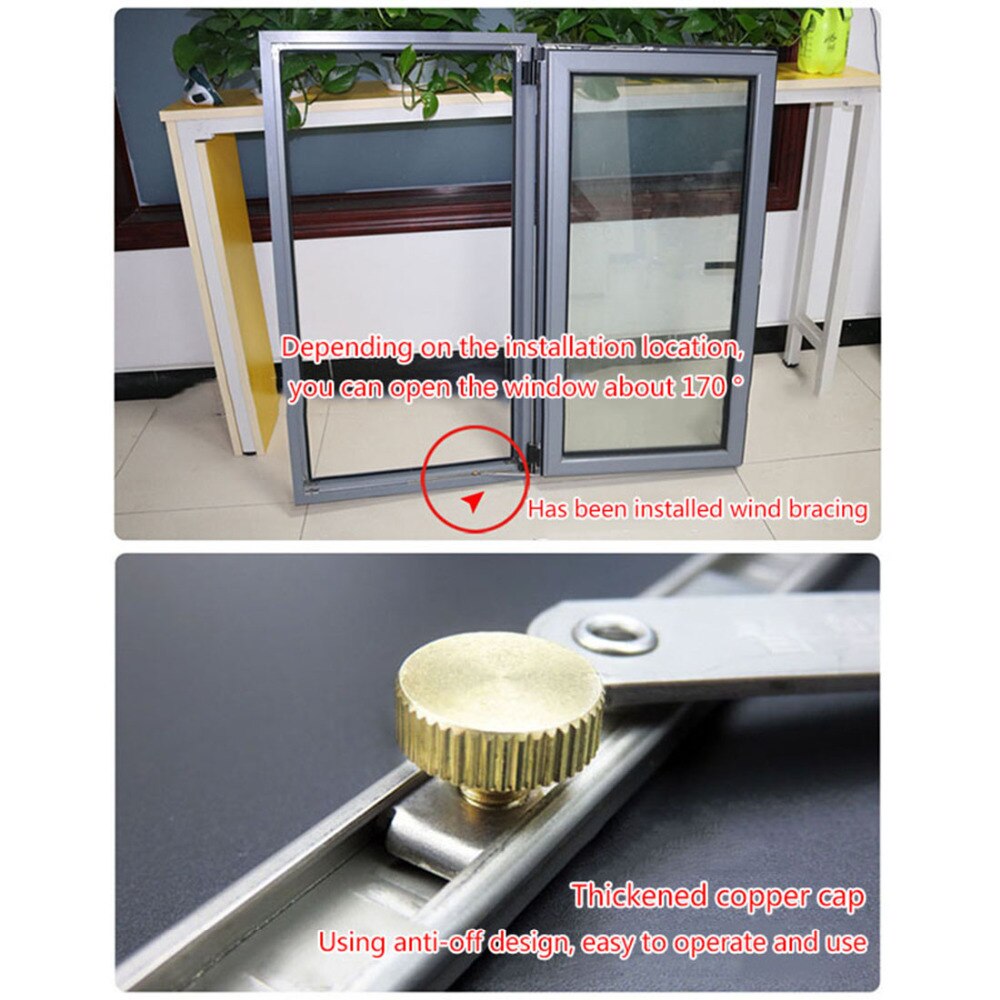 Door Stop Door Window Lock Windproof Safety Window Restrictor Child Safety Lock Stopper Sliding Door Security Sash Cabinet Lock