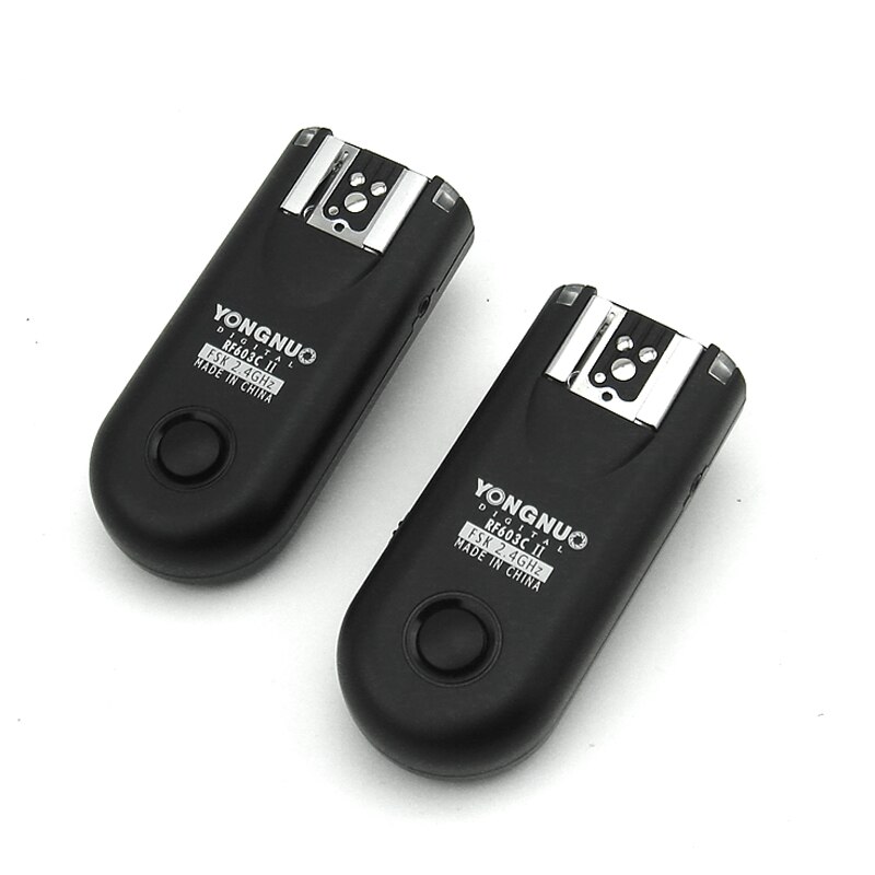 Yongnuo-disparador de Flash inalámbrico con mando a distancia RF-603 II C3 2,4G para Canon DSLR 7D 1D 1DS 5D II III 50D 40D 30D 20D 10D