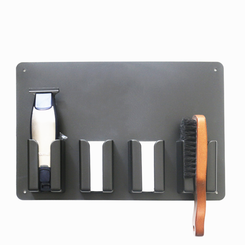 Wall-mounted Barber Hair Clipper Holder Stand Storage Tool Rack Salon Accessories Barbershop Accessory Plastic Barber Tools