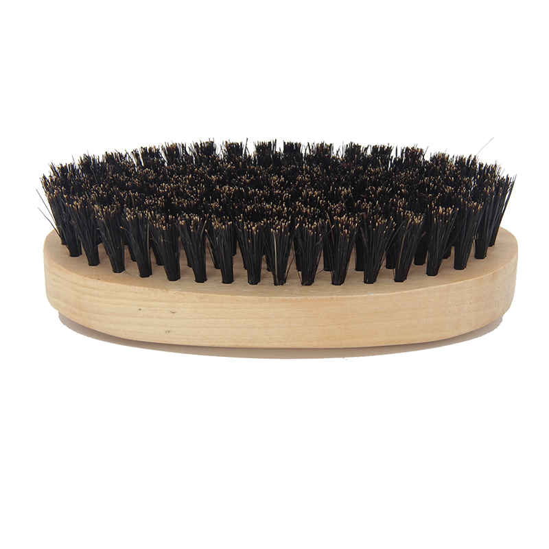 Natuurlijke Houten Varkenshaar Baard Borstel Voor Mannen Baard Snor Gezichtsbeharing Grooming Styling Vormgeven Handgemaakte Kam Borstel Mannelijke Kit