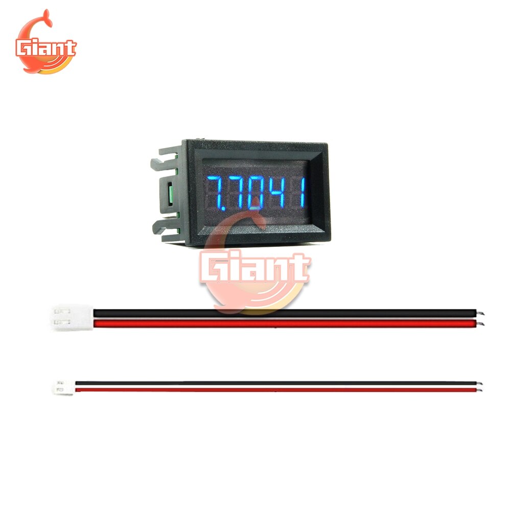 DC4-30V 0.36 inch LED 50.000mA 50mA 5 Digits DC Ammeter Digital Current Panel Meter 12V Amp Tester Detector Built-in Shunt: Blue