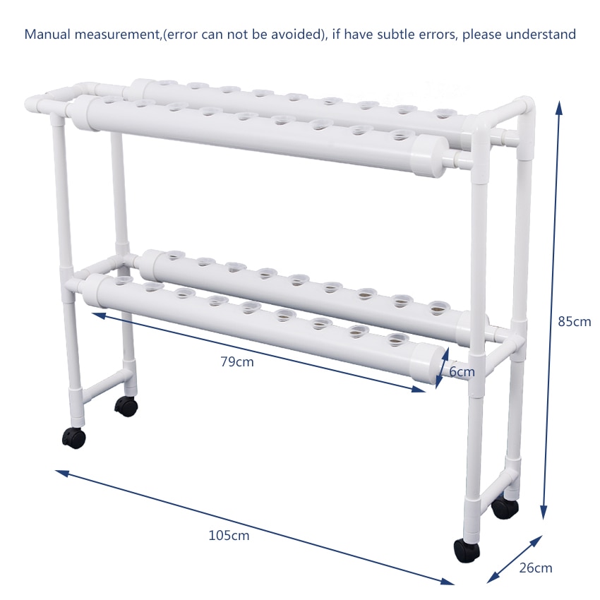 Hydroponics System Soilless Cultivation Pipe Planting Vegetable Cultivation Equipment Balcony Pipeline Hydroponic Planting Rack