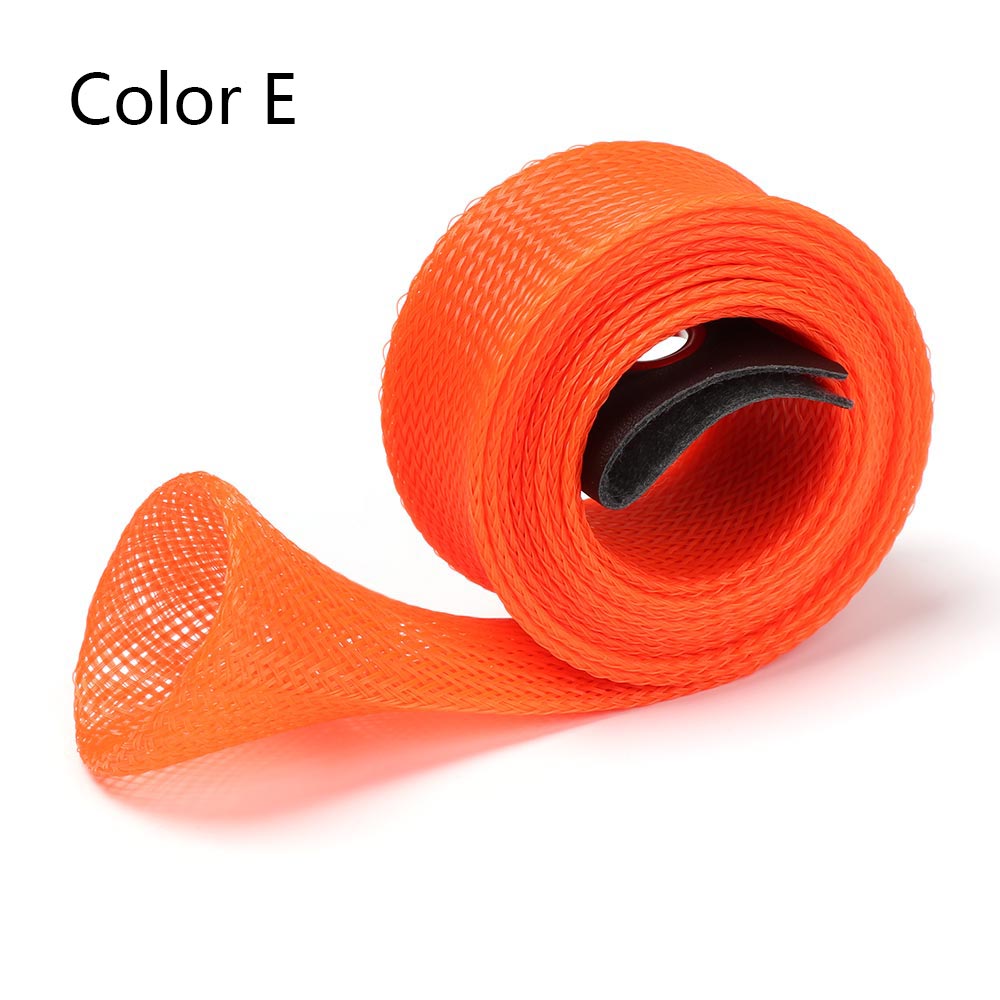 1Set Fishing Rod Tie Outdoor Elastic Bandage Fastener Straps Tip Cover Reusable Sleeves Pole Glove Truss Cane Protector Case: type2 E
