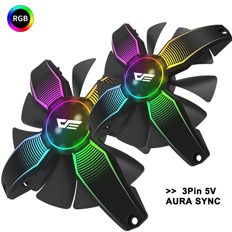 darkFlash 120mm RGB PC Case Fan Computer 3pin AURA SYNC Silent Fans Case Cooler Cooling 12V 4pin Gaming fans for Computer Cases