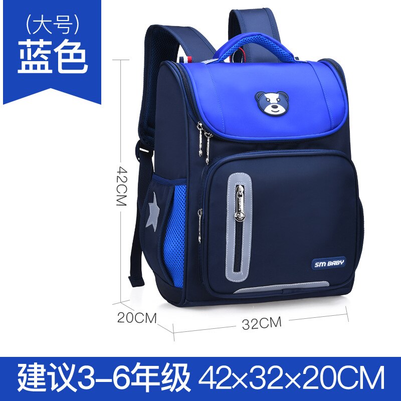 2022 freundlicher Schule Taschen Mädchen jungen freundlicher Schulranzen grundschule Rucksack Orthopädische Rucksack schul freundlicher Mochila Infantil: groß Blau
