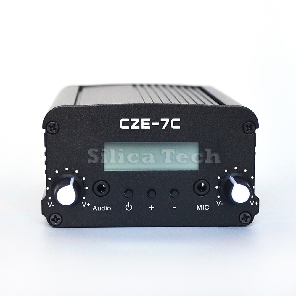 CZERF 1W/7W Broadcast radio station CZE-7C stereo PLL FM transmitter + Ant kit