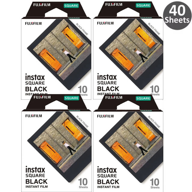 Fujifilm Instax Mini Film carré papier Photo bord noir/blanc 10-50 feuilles pour caméra Instax SQ10 SQ6 SQ20 partager imprimante SP-3