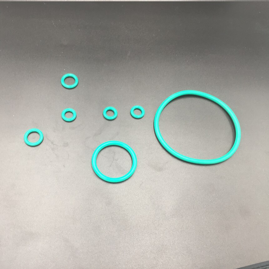 50pcs 11.5x2 11.5*2 12x2 12*2 13x2 13*2 14x2 14*2 OD * épaisseur vert Fluoro FKM caoutchouc fluoré joint torique joint torique joint