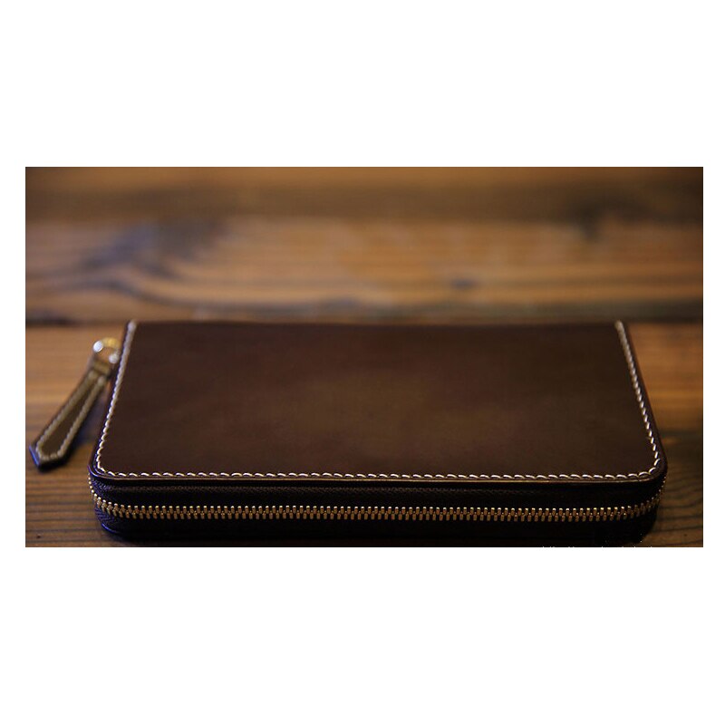 N Durable Acrylic Wallet Leather Template DIY Leathercraft Long Zip Wallet Purse Stencil Sewing Pattern 20*10cm