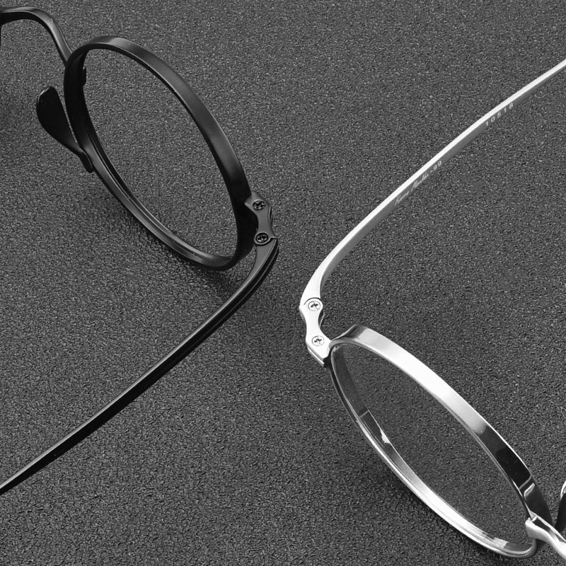 Japan Handgemaakte Pure Titanium Mannen Retro Ronde Frame Bril Hoge Graden Optische Brillenglazen Vrouwen Bijziendheid Brillen