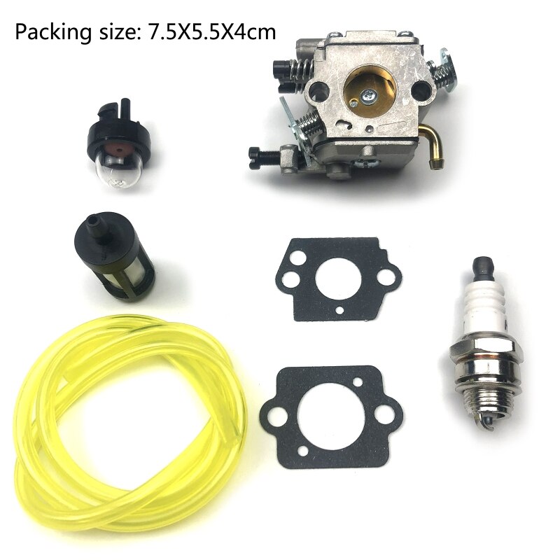 Kaasutinsarja stihlille  ms200 020t ms200t ms 200 ms 200t polttoaineletkun suodattimella  l4mb