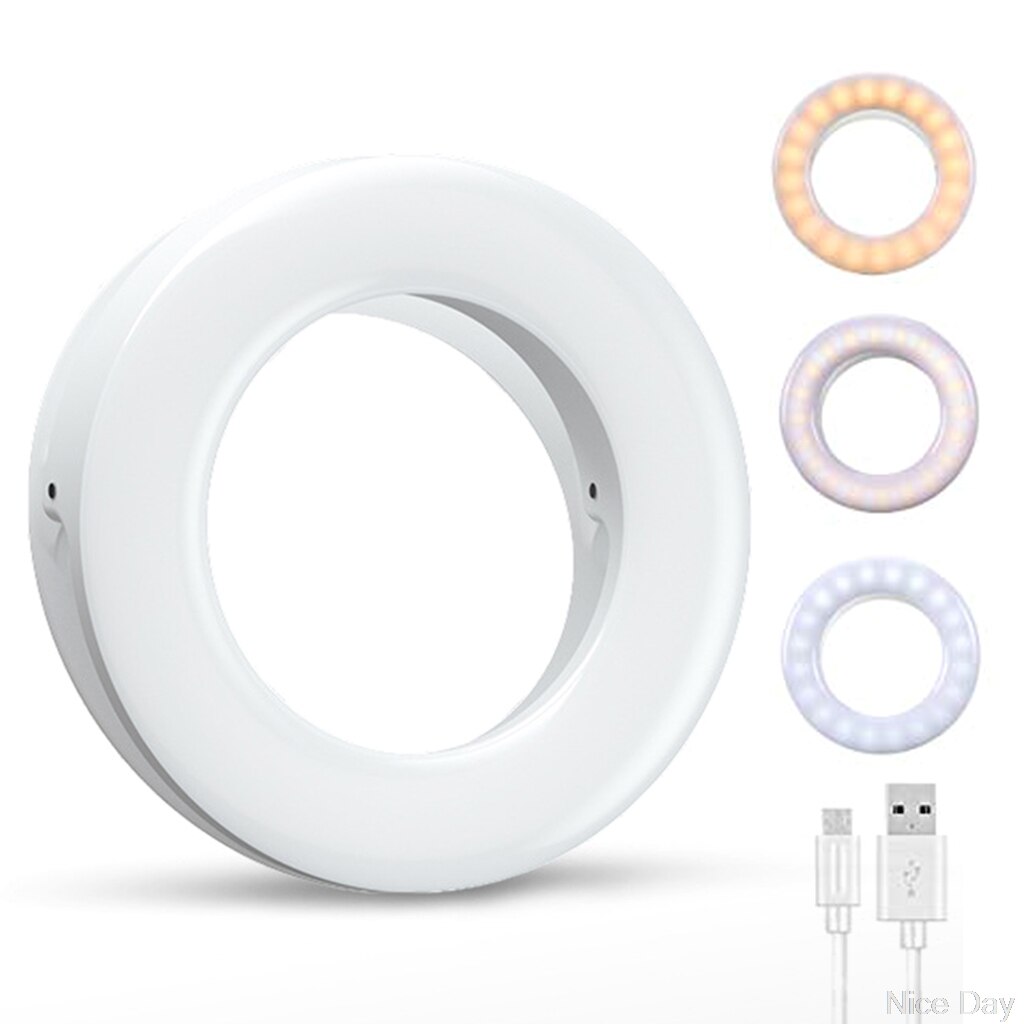 Macro And Ring Flash Light For Mobile Phone Shooting Function Live Enhanced Light Macro Photography Lighting LED Ring My12 20