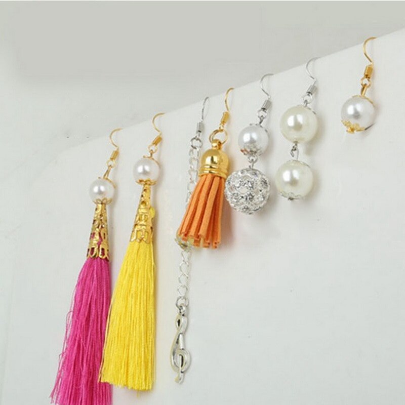 DIY pendientes hechos a mano accesorios Material paquete conjunto de fornituras para joyería portátil joyería rebordear hacer herramientas caja conjunto