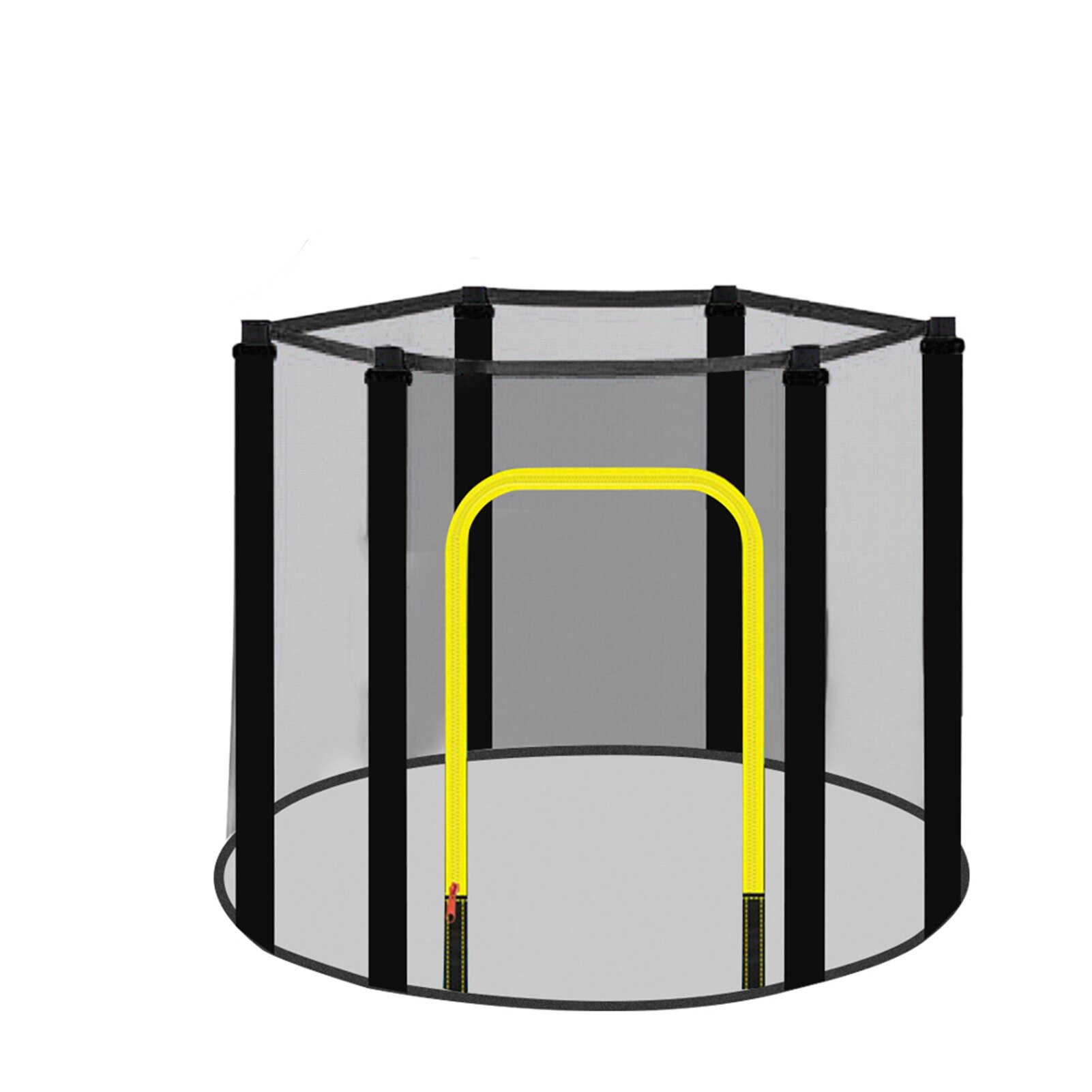 Trampoline Vangnet Uv-Bestendig Tuin Trampoline Vervanging Net Voor 3.97ft/4.59ft/4.92ft 6 Polen Trampolines: Diameter  1.4m