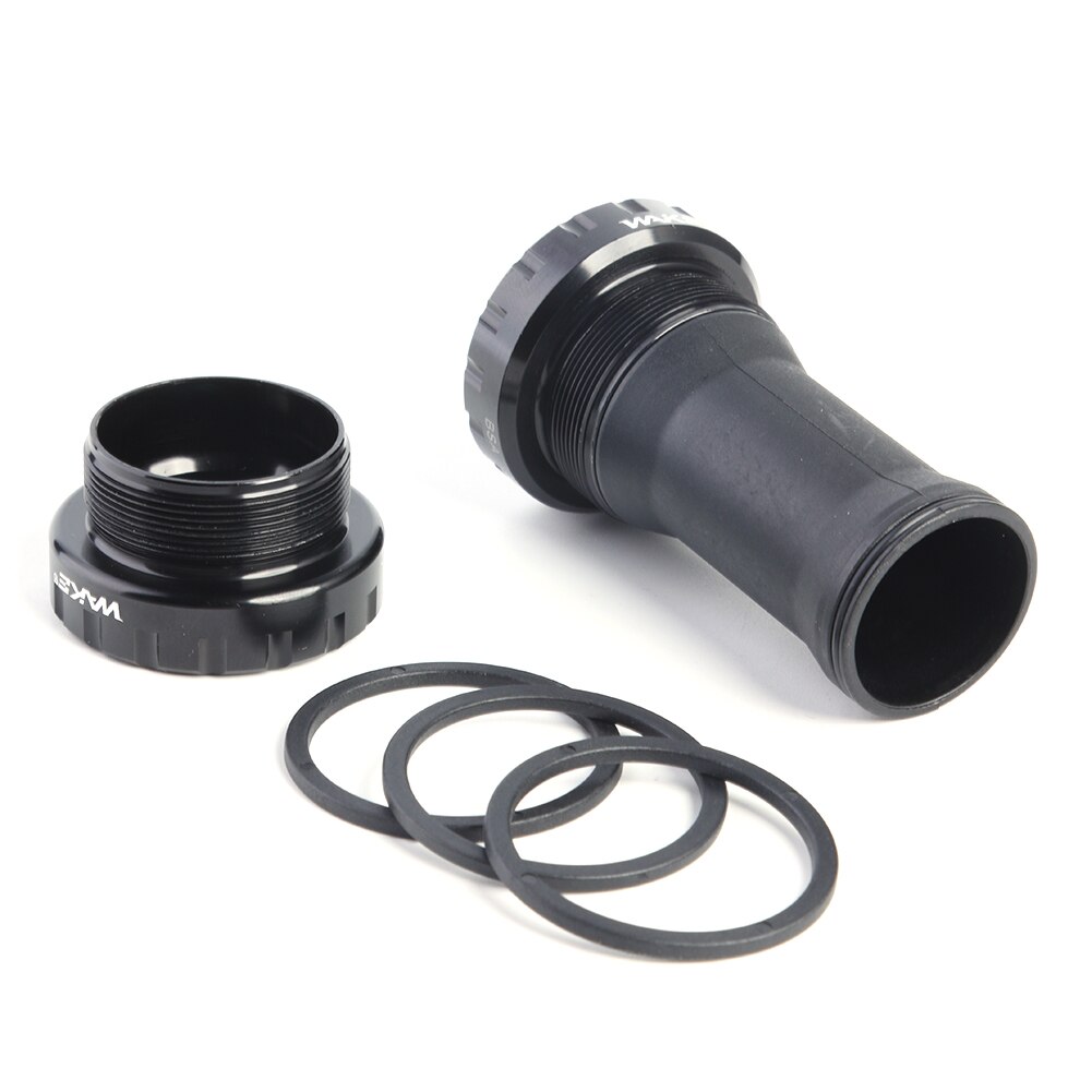 WAKE BB-01 Bicycle Bottom Brackets Bicycle MTB Road Bike Aluminum Alloy Press Threaded Fit Axis Bicycle Parts Accessories