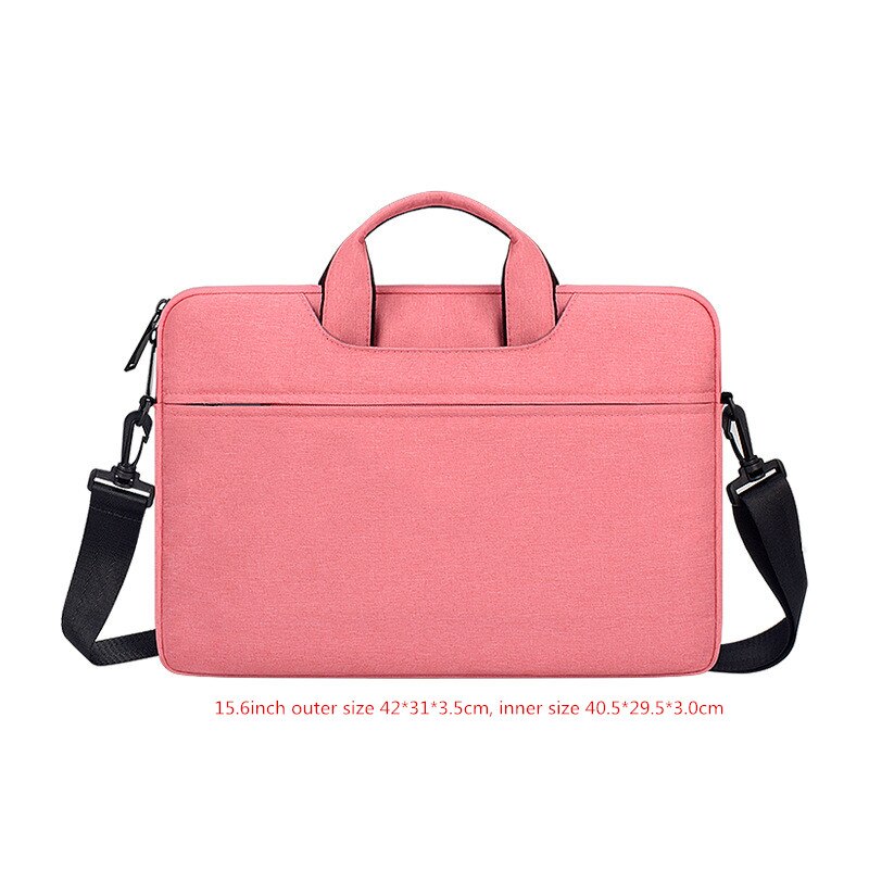 Mężczyźni kobiety wszystkie mecze teczka torba na laptopa biuro podróży biznes torba na ramię wodoodporne telefony sejsmiczne pokrowiec na dokumenty: Pink XL