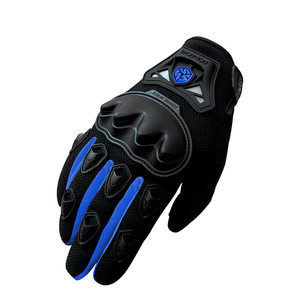 SCOYCO Motorcycle Gloves Breathable Guantes Moto Gloves Motorbike Gloves Touch Function Motocross Off-Road Summer Racing Gloves: MC29 Blue / XL