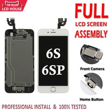 Zwart Wit Display voor iPhone 6S Plus 6SP Volledige Set Lcd-scherm Pantalla Vergadering 3D Touch Digitizer Vervanging + front Camera