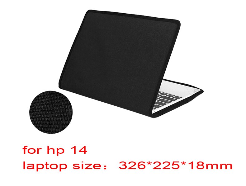 Funda de portátil para Hp Pavilion X360 Convertible 14 14s funda de piel para Notebook bolsa Stylus: 14  black / 14 pulgadas